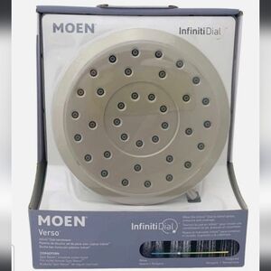 Moen Verso Showerhead with Infiniti Dial in Brushed Nickel